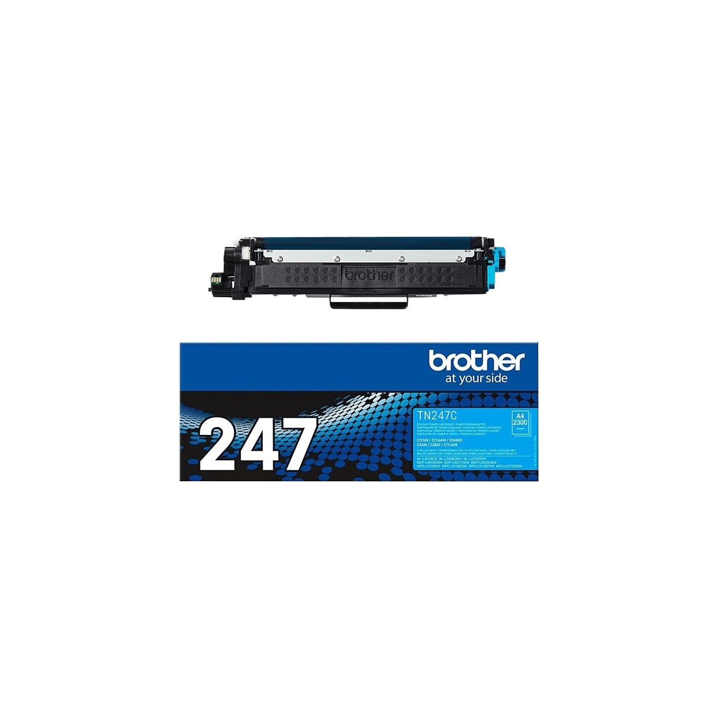 Brother TN-247C CYAN TONER CARTRIDGE, YIELD 2,300 PAGES