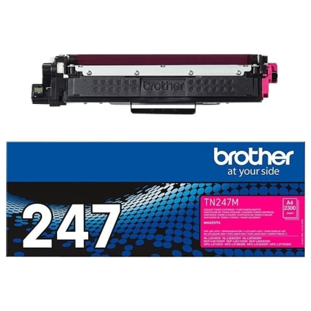 Brother TN-247C MAGENTA TONER CARTRIDGE, YIELD 2,300 PAGES