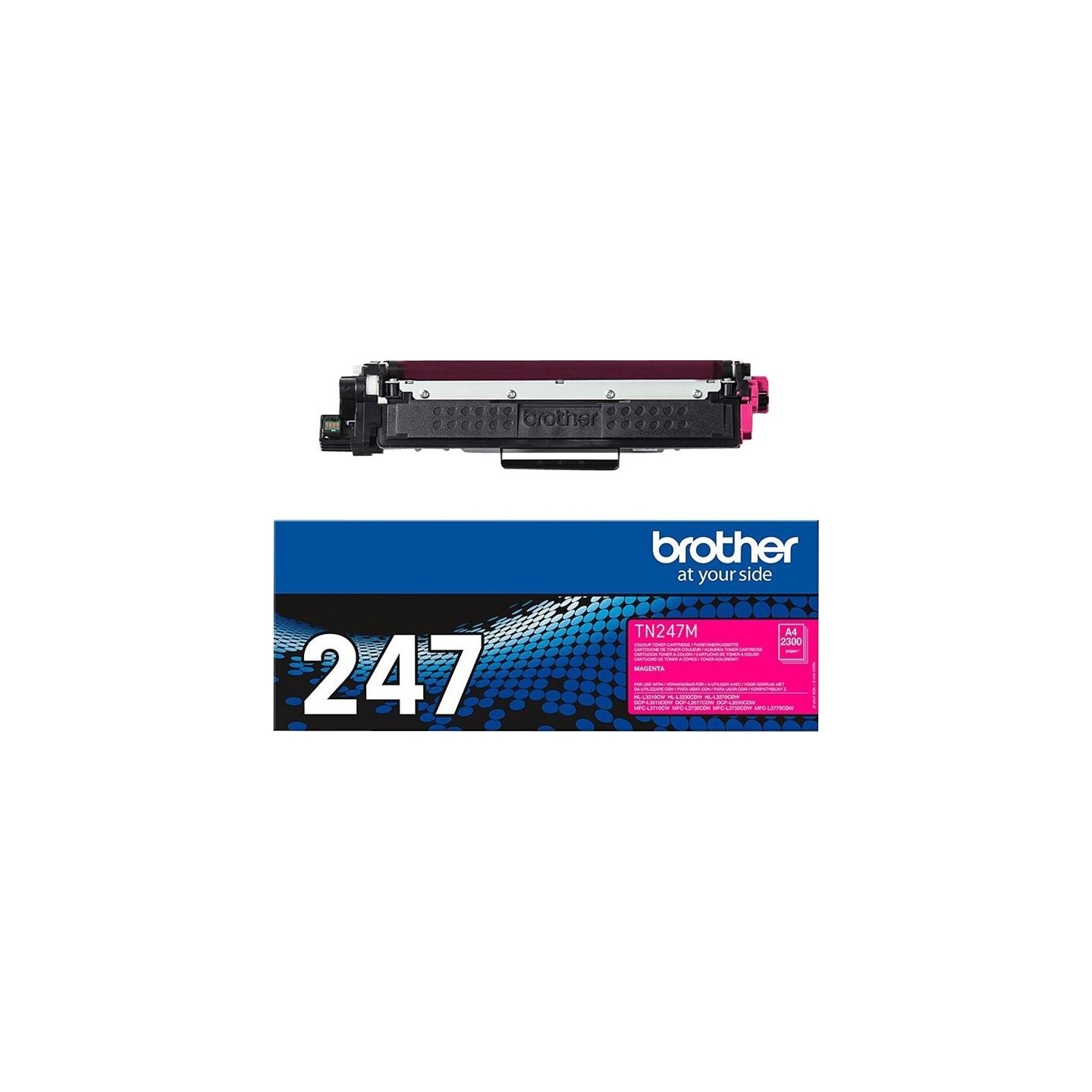 Brother TN-247C MAGENTA TONER CARTRIDGE, YIELD 2,300 PAGES