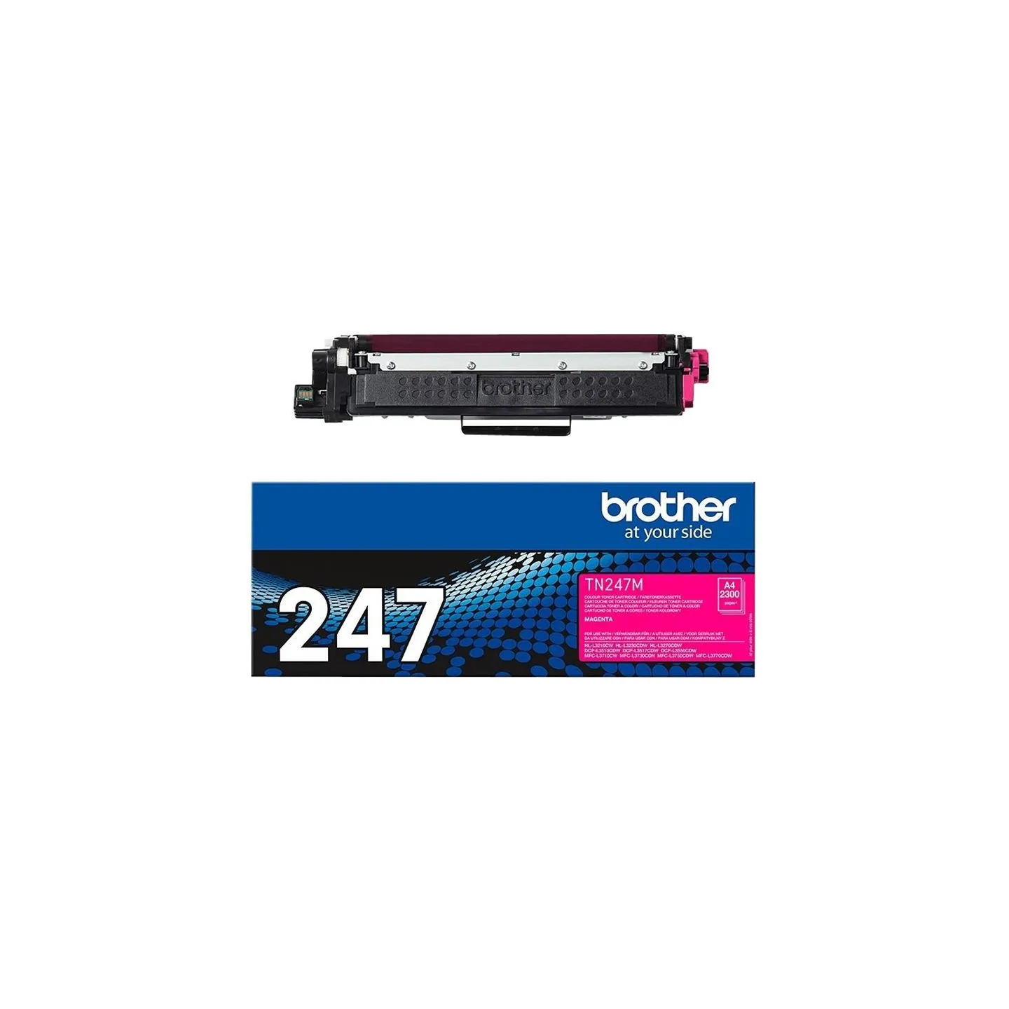 Brother TN-247C MAGENTA TONER CARTRIDGE, YIELD 2,300 PAGES