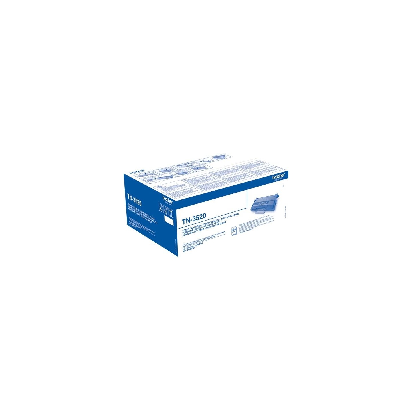 Brother TN-3520 TONER BLACK 20000P