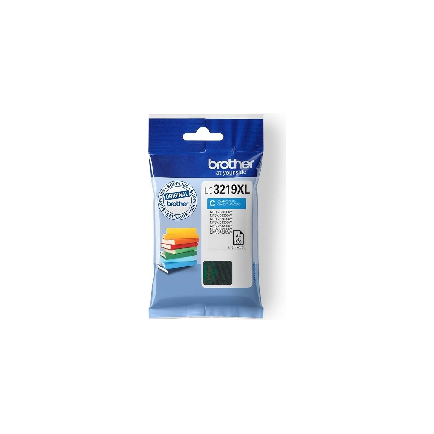Brother LC-3219XLC CYAN INK CARTRIDGE, 1,500P
