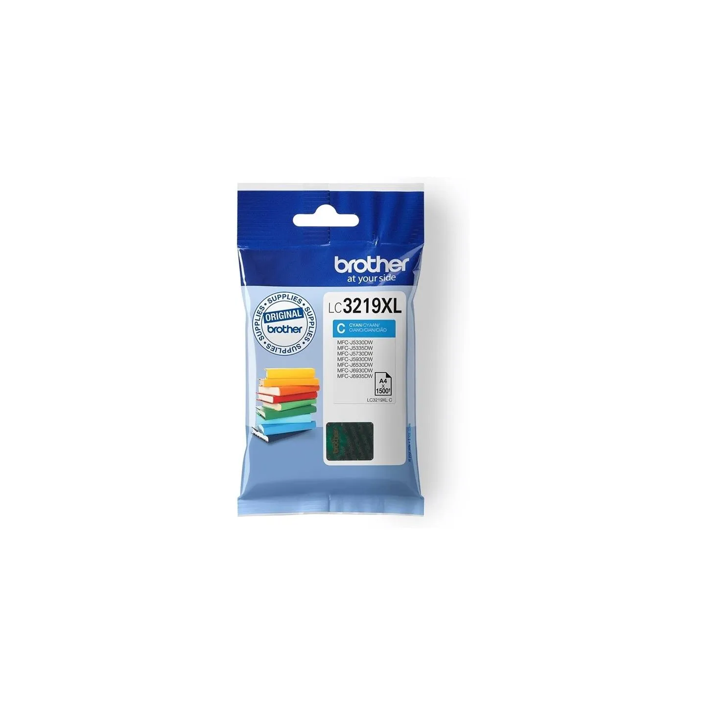 Brother LC-3219XLC CYAN INK CARTRIDGE, 1,500P