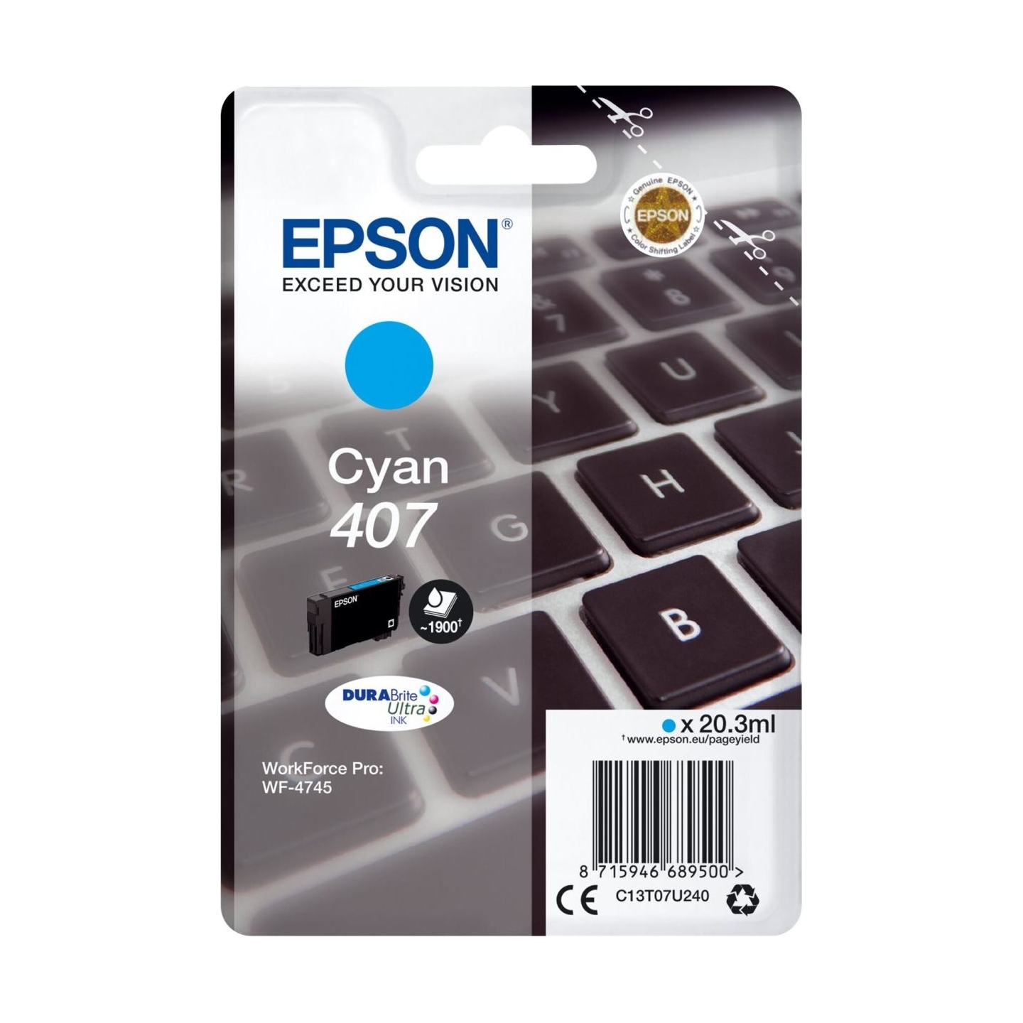 Epson WF-4745 Series | Ink Cartridge L Cian | Ink Cartridge | Cyan