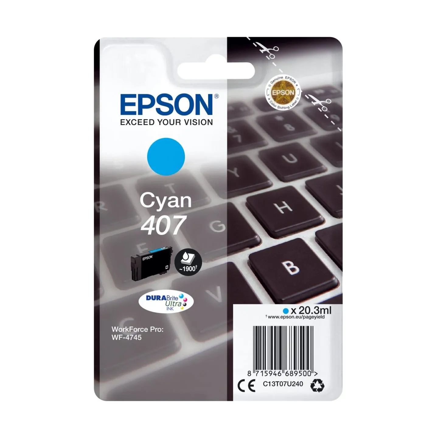 Epson WF-4745 Series | Ink Cartridge L Cian | Ink Cartridge | Cyan