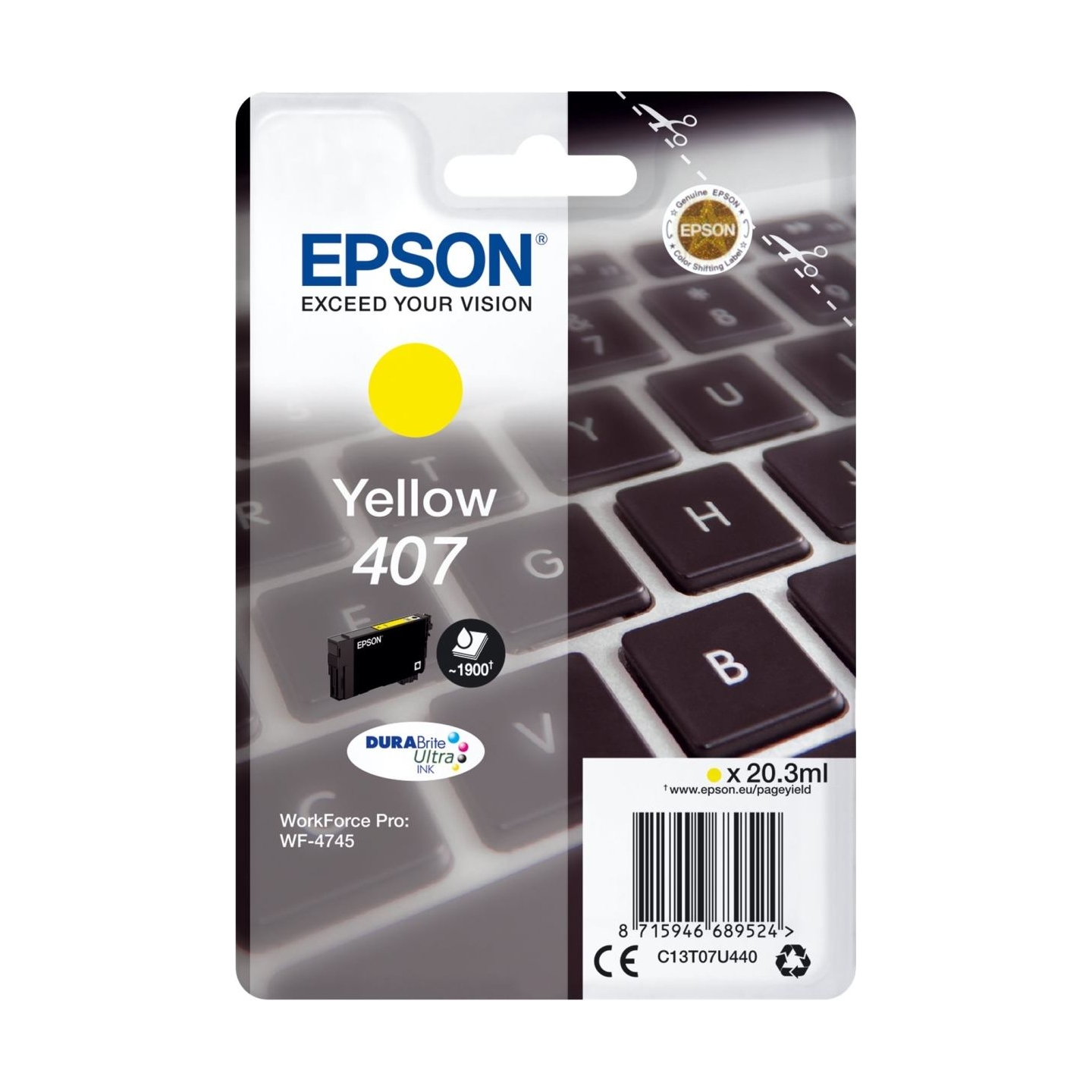 Epson WF-4745 Series | Ink Cartridge L Yellow | Ink Cartridge | Yellow