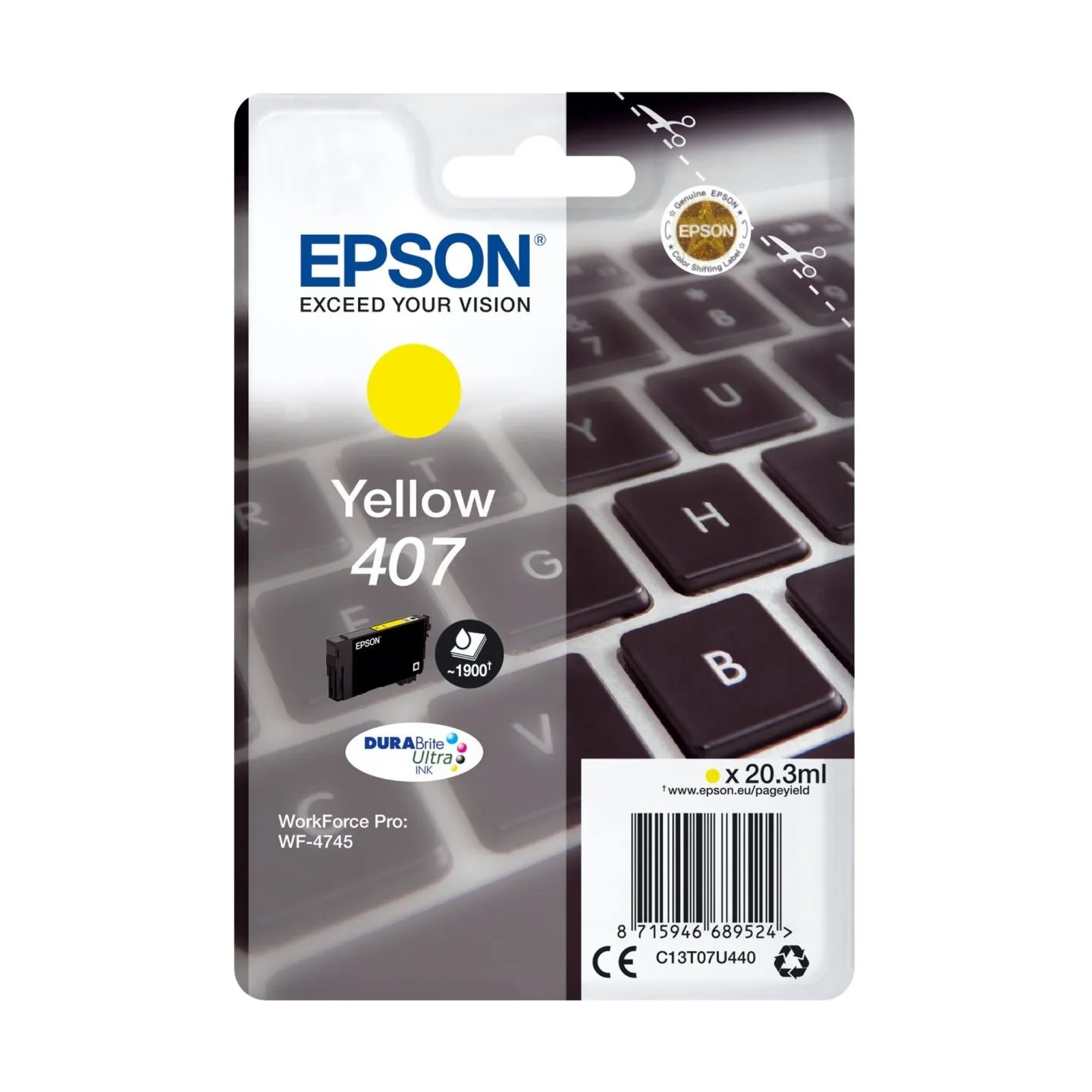 Epson WF-4745 Series | Ink Cartridge L Yellow | Ink Cartridge | Yellow