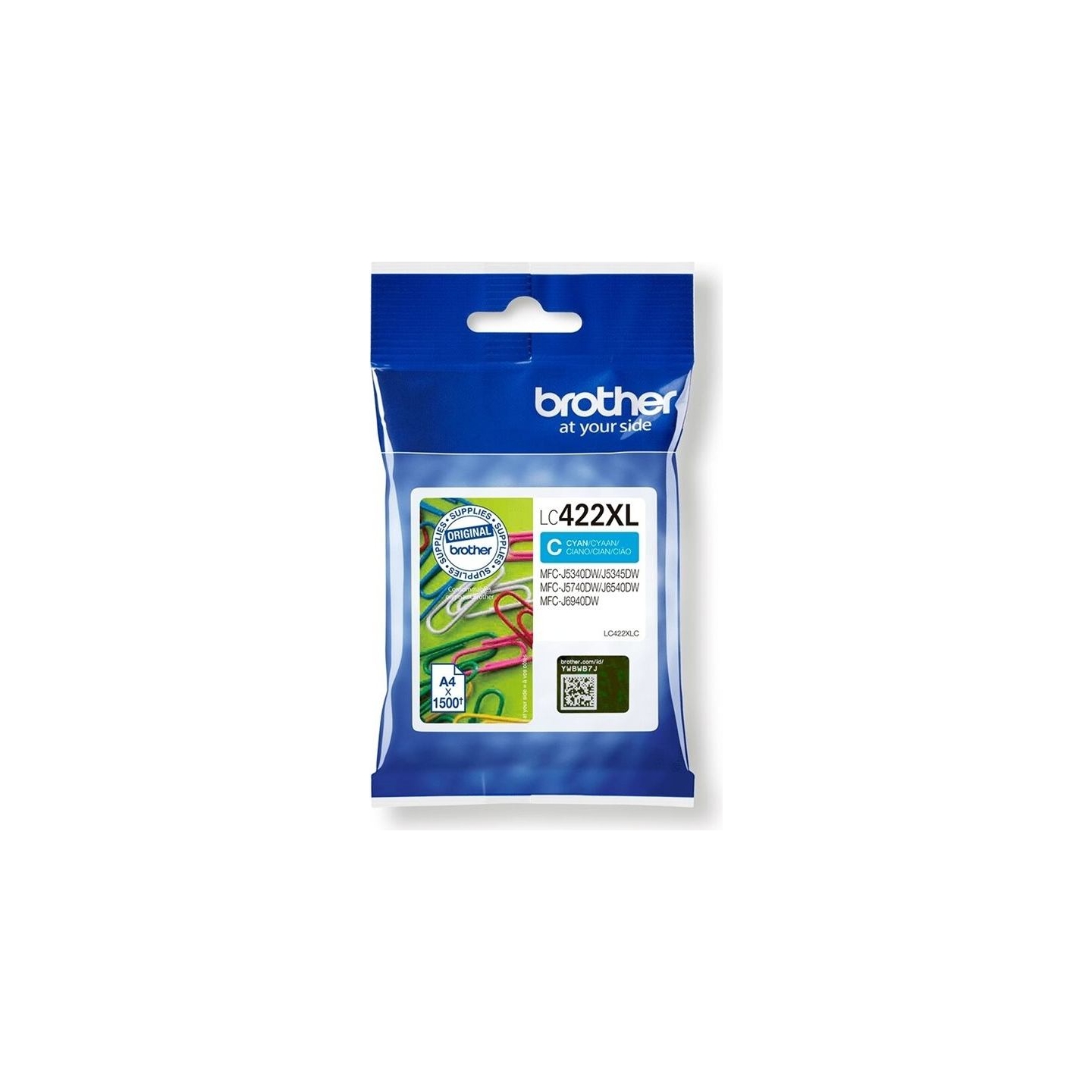 Brother LC422XLC HY INK FOR BH19M/B