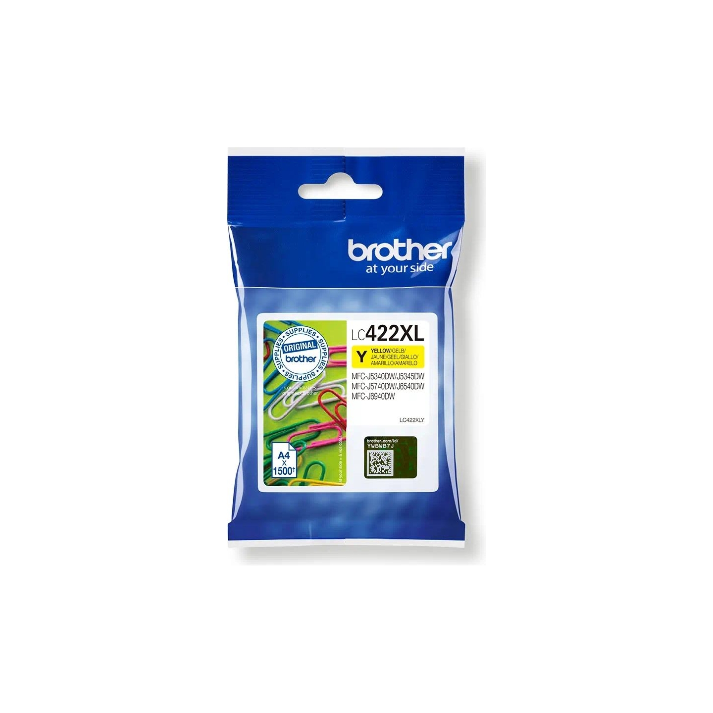 Brother LC422XLY HY INK FOR BH19M/B