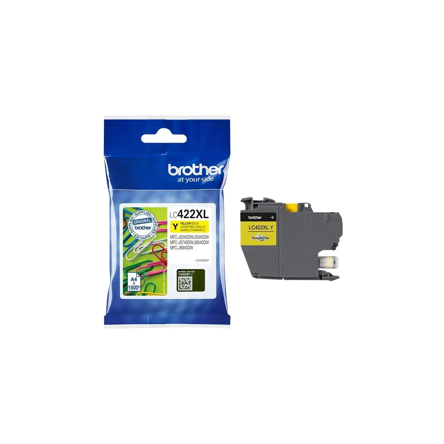 Brother LC422XLY HY INK FOR BH19M/B