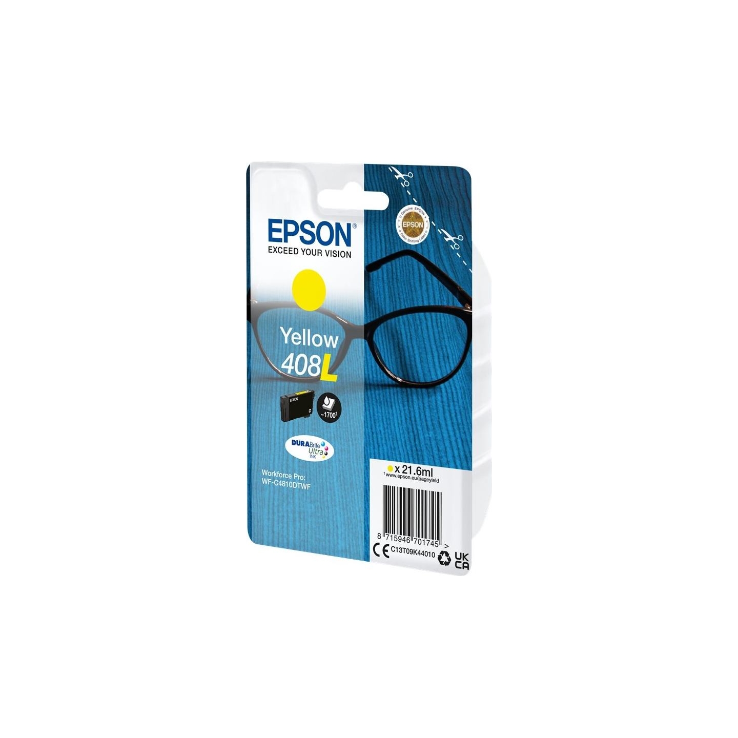 Epson DURABrite Ultra 408L | Ink cartrige | Yellow