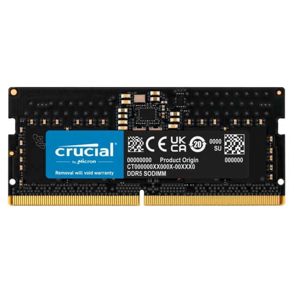 Crucial 8GB DDR5-5600 SODIMM CL46 (16Gbit)