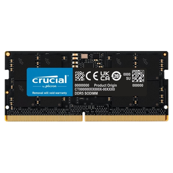 Crucial Notebook memory DDR5 SODIMM 32GB/5600 CL46 (16Gbit)