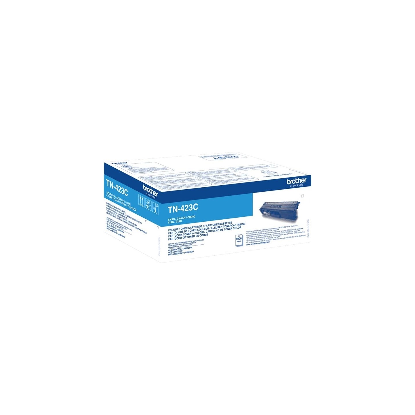 Brother TN-423C CYAN HIGH YIELD TONER, 4,000P
