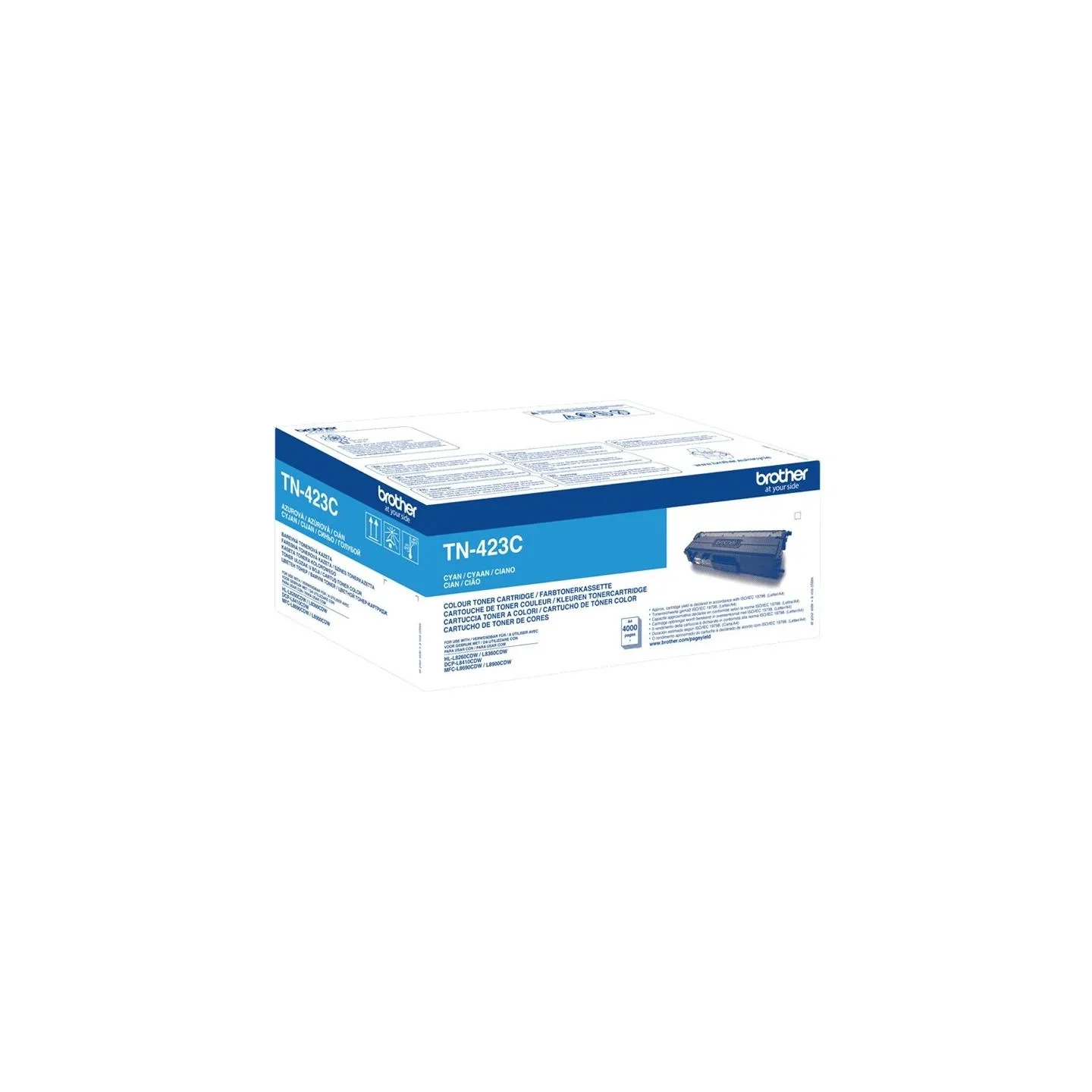 Brother TN-423C CYAN HIGH YIELD TONER, 4,000P