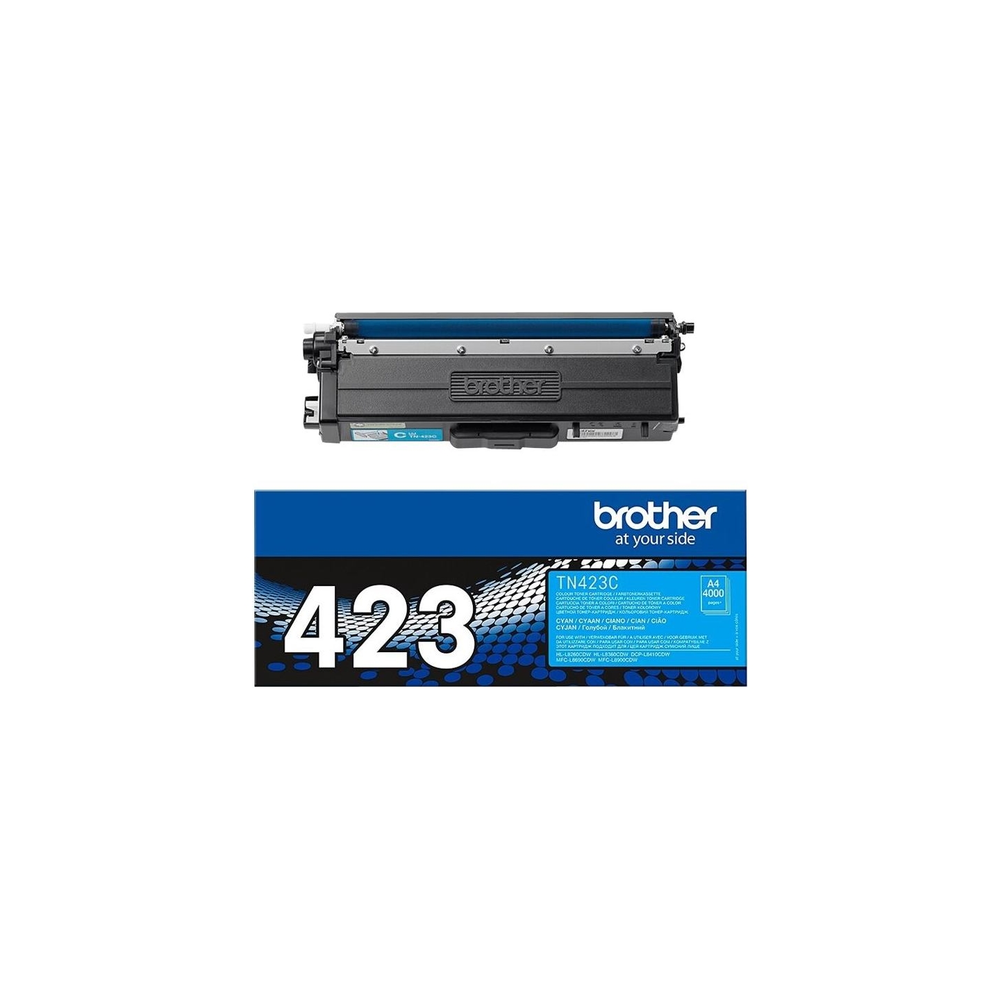 Brother TN-423C CYAN HIGH YIELD TONER, 4,000P