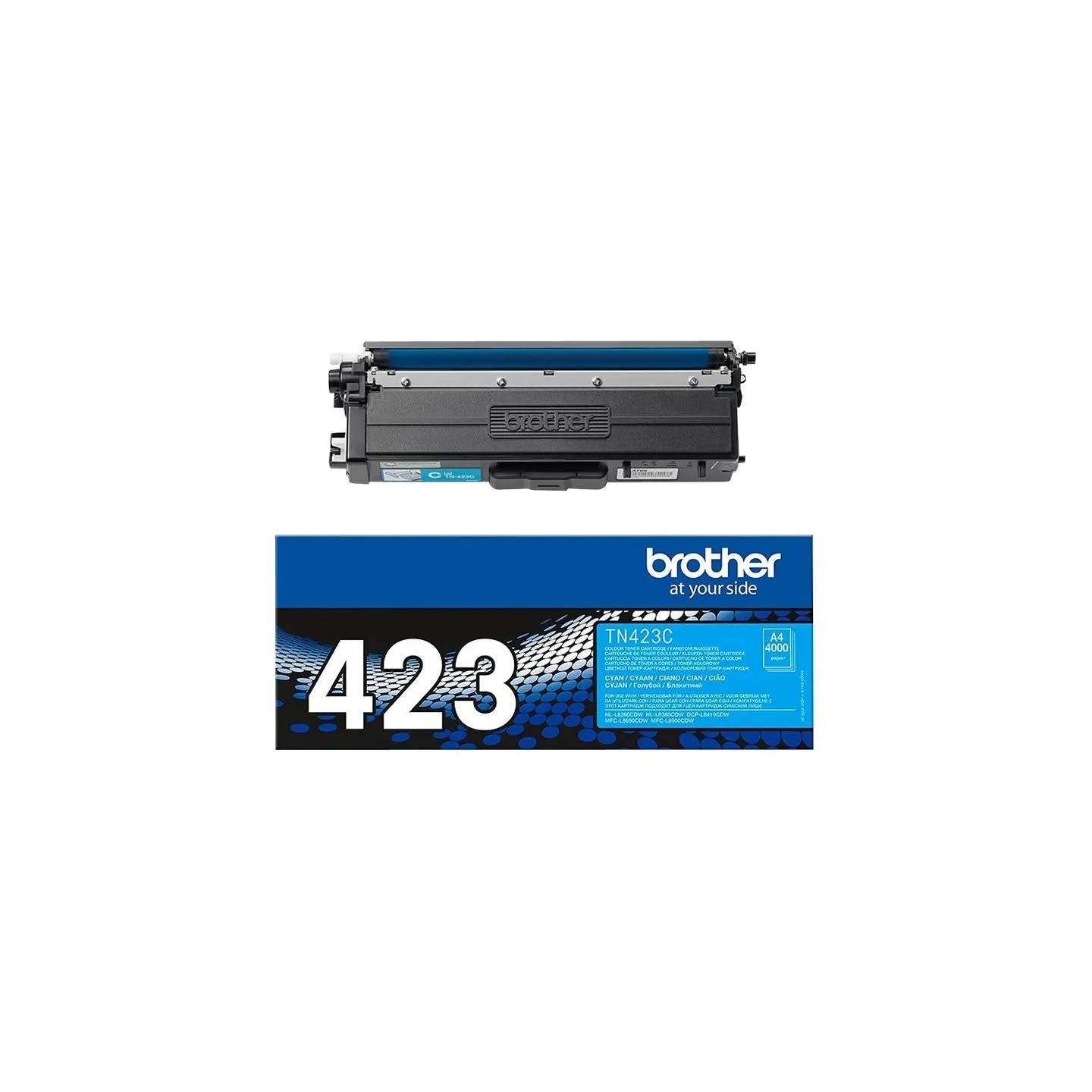 Brother TN-423C CYAN HIGH YIELD TONER, 4,000P