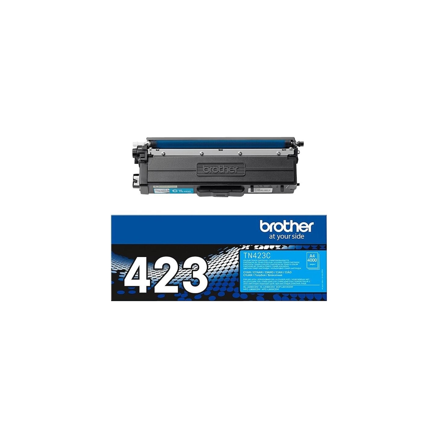 Brother TN-423C CYAN HIGH YIELD TONER, 4,000P