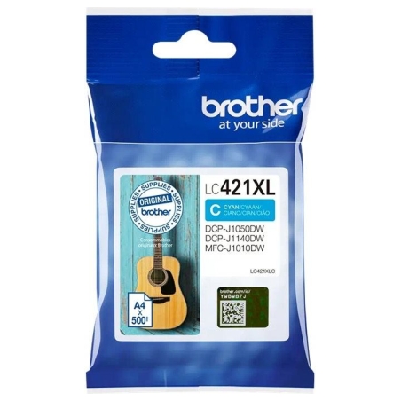 Brother LC421XLC Ink Cartridge, Cyan | Brother LC421XLC | Ink cartridge | Cyan
