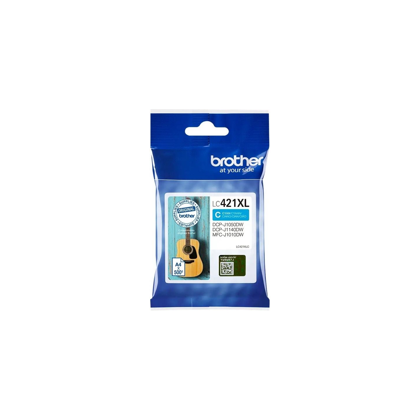Brother LC421XLC Ink Cartridge, Cyan | Brother LC421XLC | Ink cartridge | Cyan