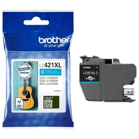 Brother LC421XLC Ink Cartridge, Cyan | Brother LC421XLC | Ink cartridge | Cyan