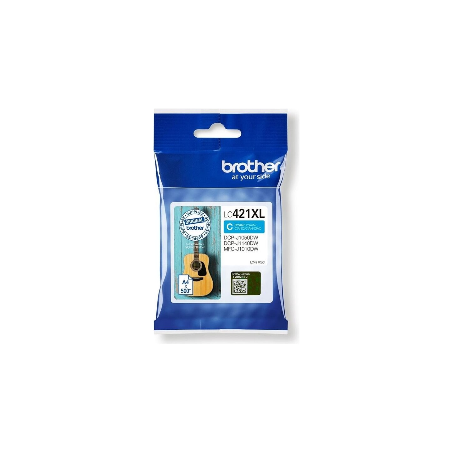 Brother LC421XLC Ink Cartridge, Cyan | Brother LC421XLC | Ink cartridge | Cyan