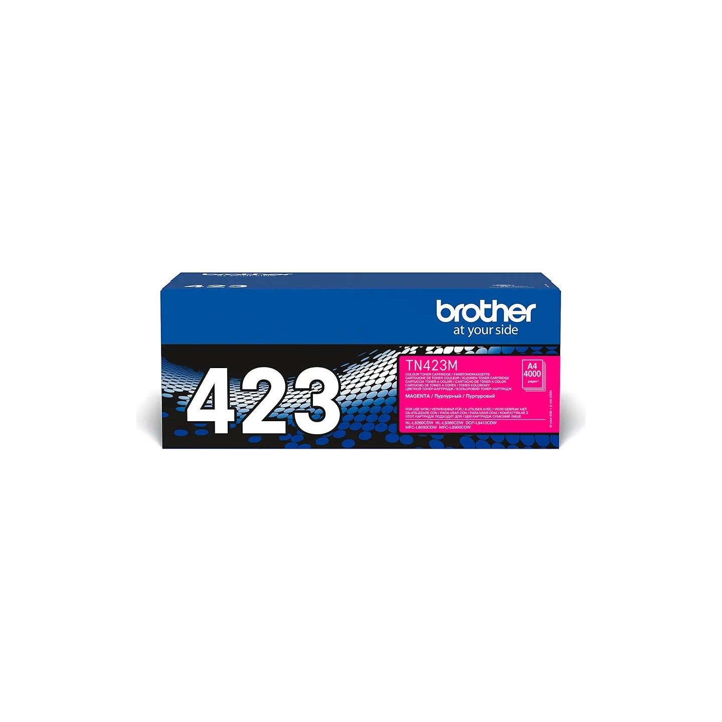 Brother TN-423M MAGENTA HIGH YIELD TONER, 4,000P