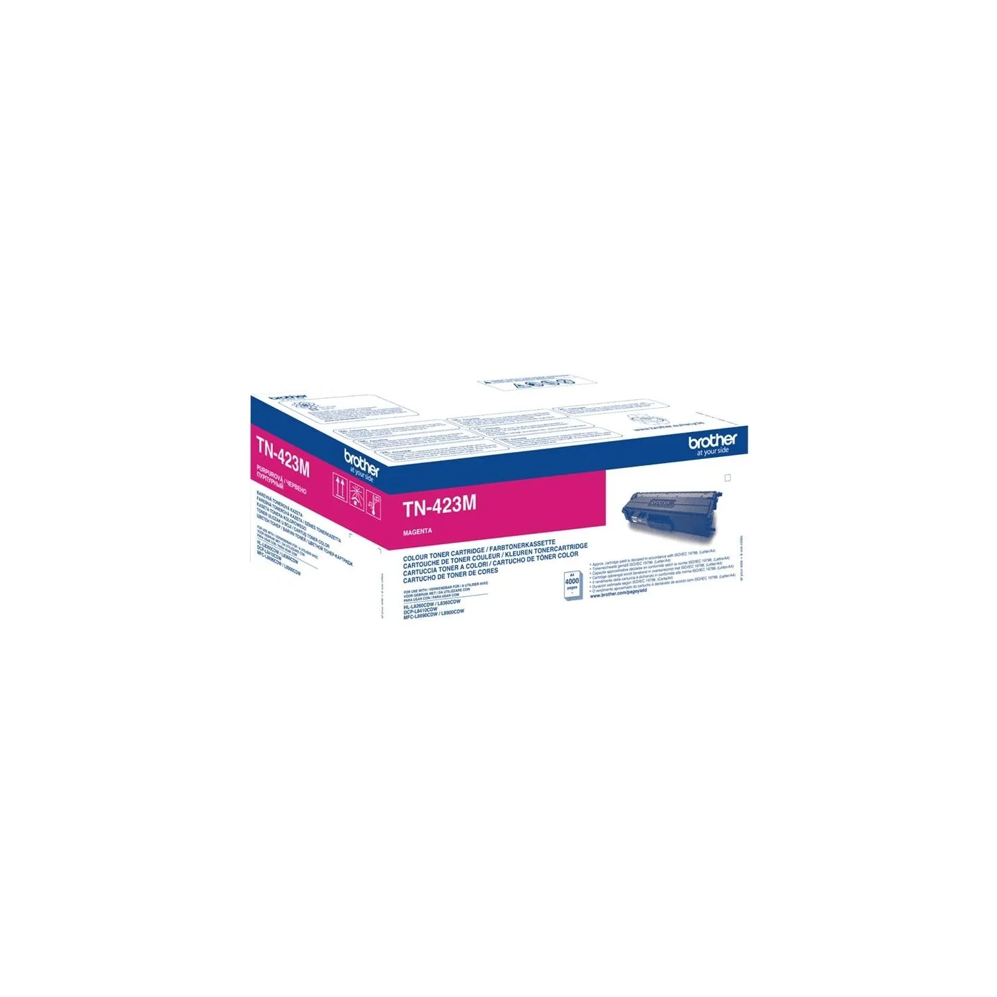 Brother TN-423M MAGENTA HIGH YIELD TONER, 4,000P