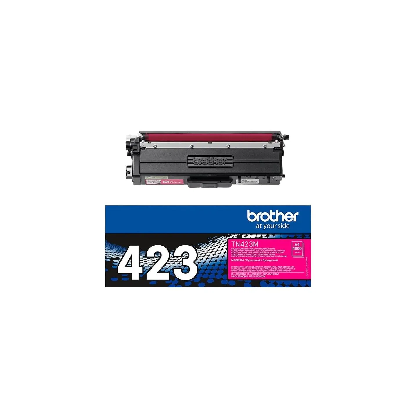 Brother TN-423M MAGENTA HIGH YIELD TONER, 4,000P