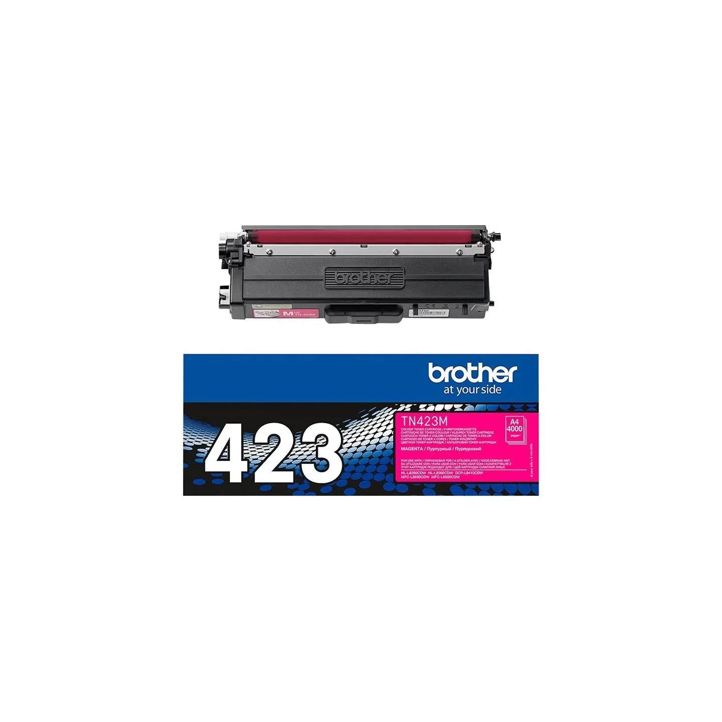 Brother TN-423M MAGENTA HIGH YIELD TONER, 4,000P