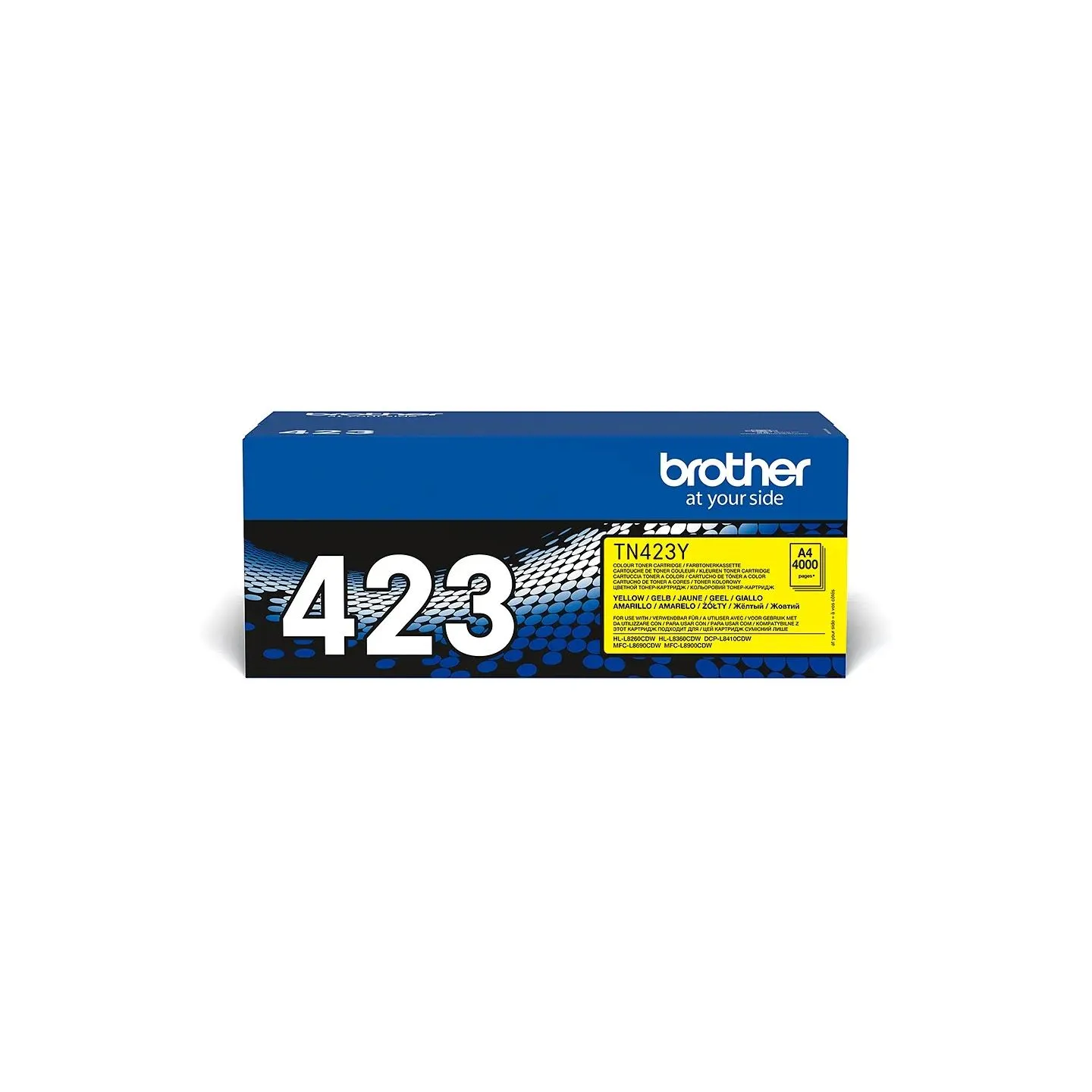 Brother TN-423Y YELLOW HIGH YIELD TONER, 4,000P