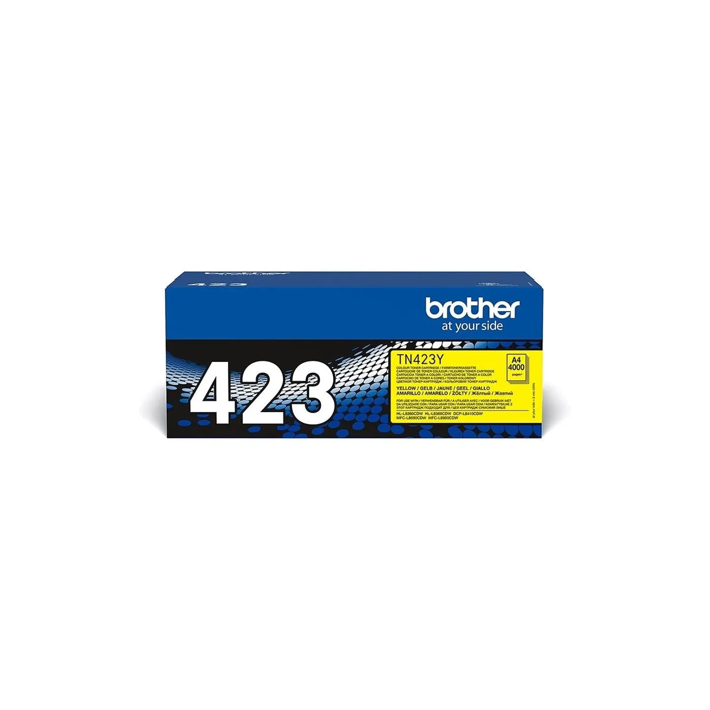 Brother TN-423Y YELLOW HIGH YIELD TONER, 4,000P