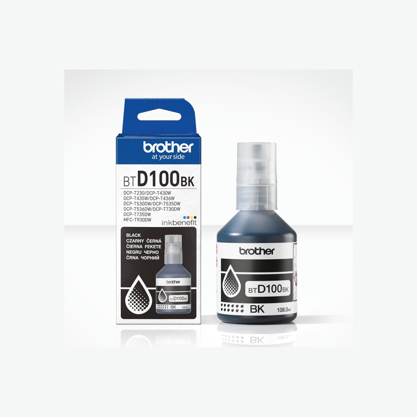Brother BTD100BK BLACK INK BOTTLE - 7,500 PAGES