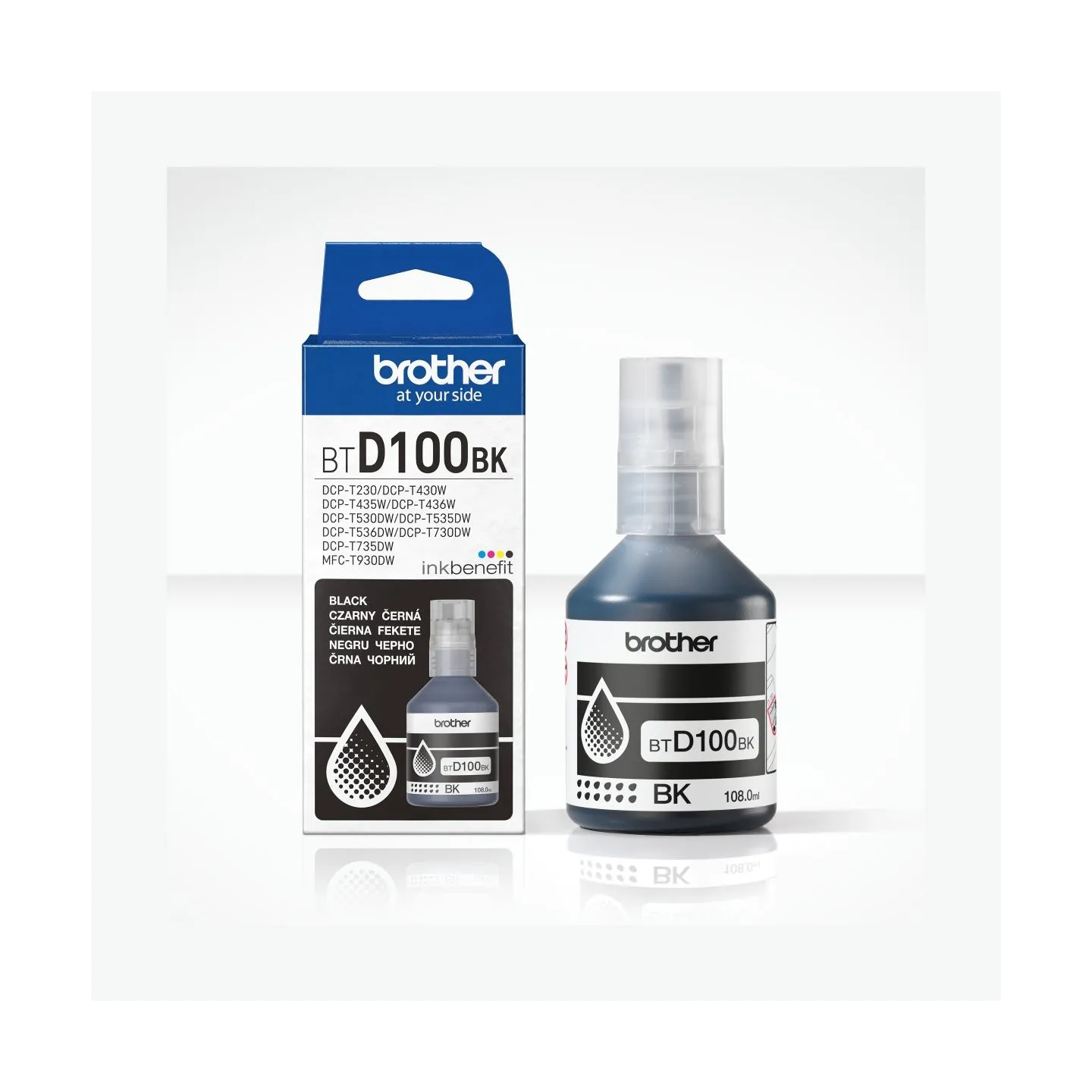 Brother BTD100BK BLACK INK BOTTLE - 7,500 PAGES