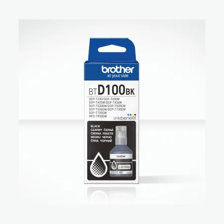 Brother BTD100BK BLACK INK BOTTLE - 7,500 PAGES