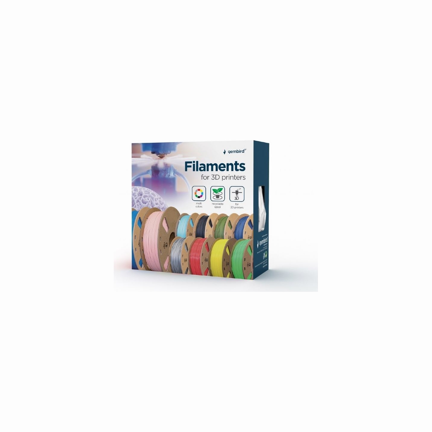 Gembird Plastic filament for cleaning 3D printer nozzle, 1.75 mm 100gr. | 3DP-CLN1.75-01