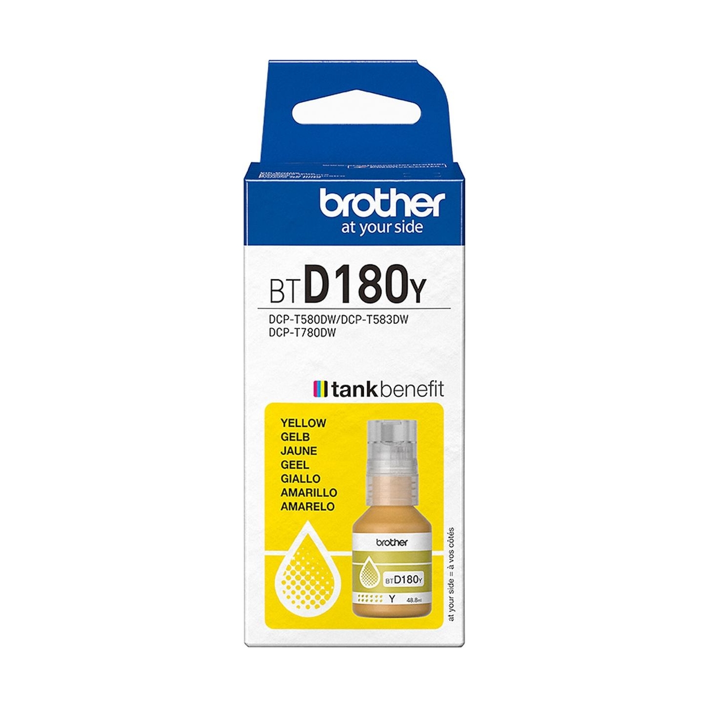 Brother BTD180Y | Ink refill | Yellow