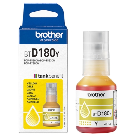 Brother BTD180Y | Ink refill | Yellow