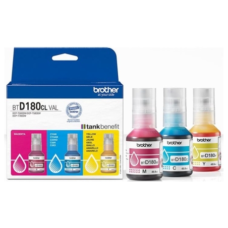 Brother BTD180CL | Ink refill | Yellow, Cyan, Magenta
