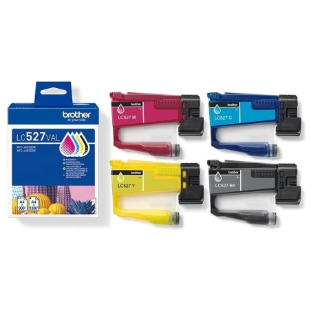 Brother LC527VAL Value Pack | Brother Ink cartridge | Black, yellow, cyan, magenta
