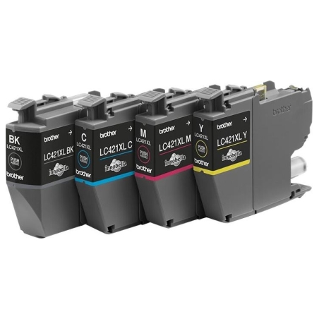 Brother LC421XLVAL Ink Cartridge Multipack | Brother Brother LC | LC421XLVAL | Brother LC421XL - 4-pack - XL - black, yellow, cy