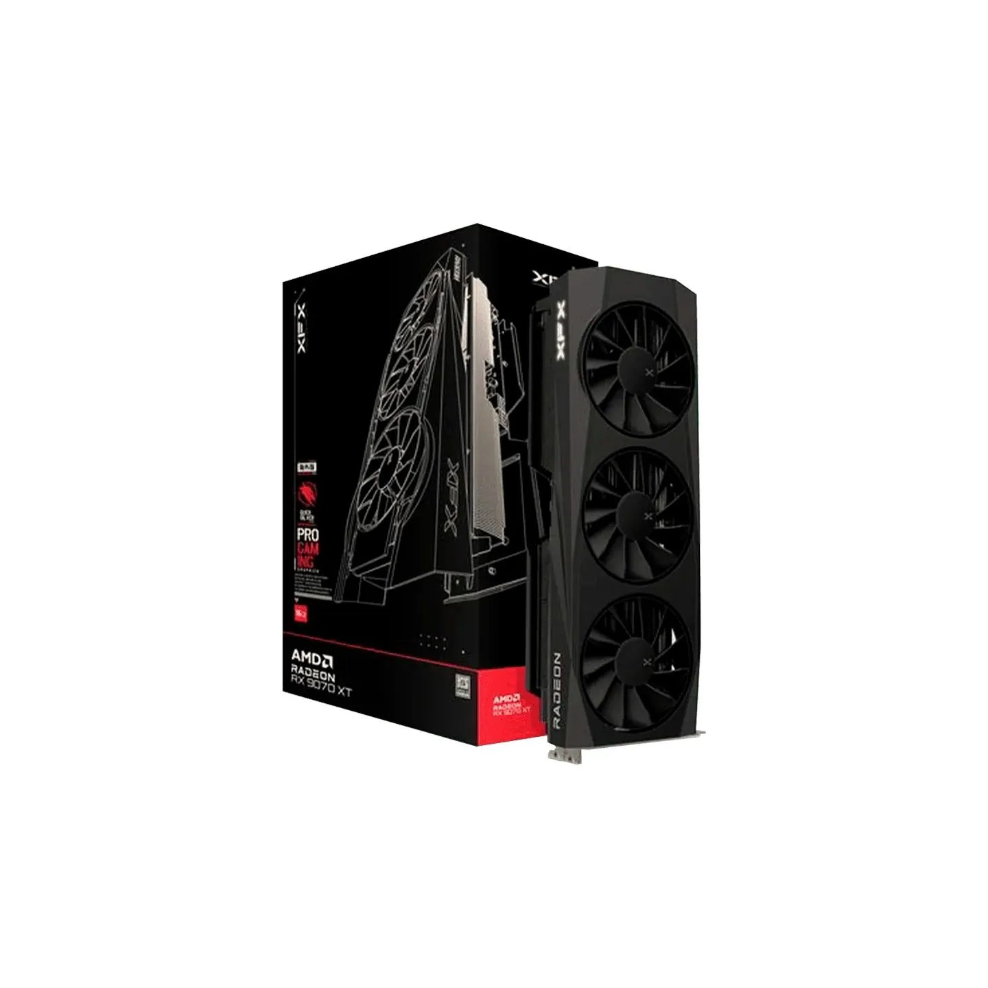 XFX Quicksilver AMD Radeon RX 9070XT 16GB GDDR6 256-bit HDMI 3xDP