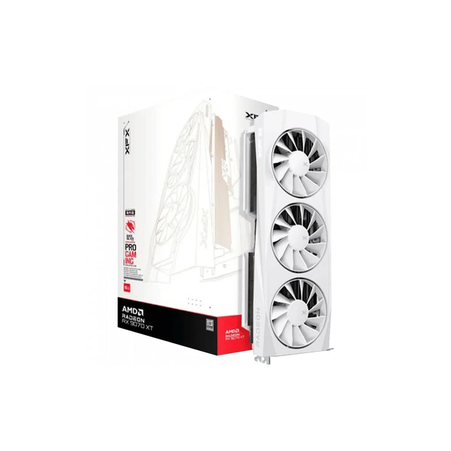 XFX Quicksilver AMD Radeon RX 9070XT White 16GB GDDR6 256-bit HDMI 3xDP