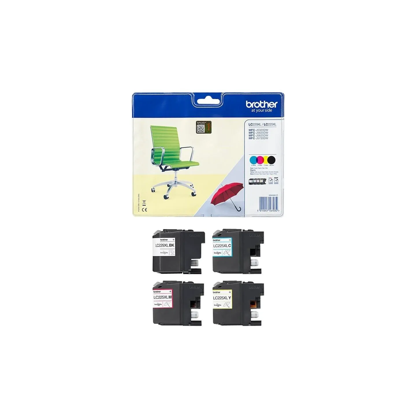 Brother VALUE PACK LC229XLBK+225XLC/M/Y