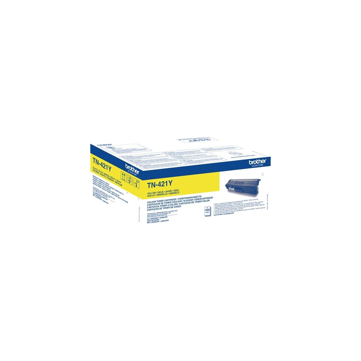 Brother TN-421Y YELLOW TONER, 1,800P