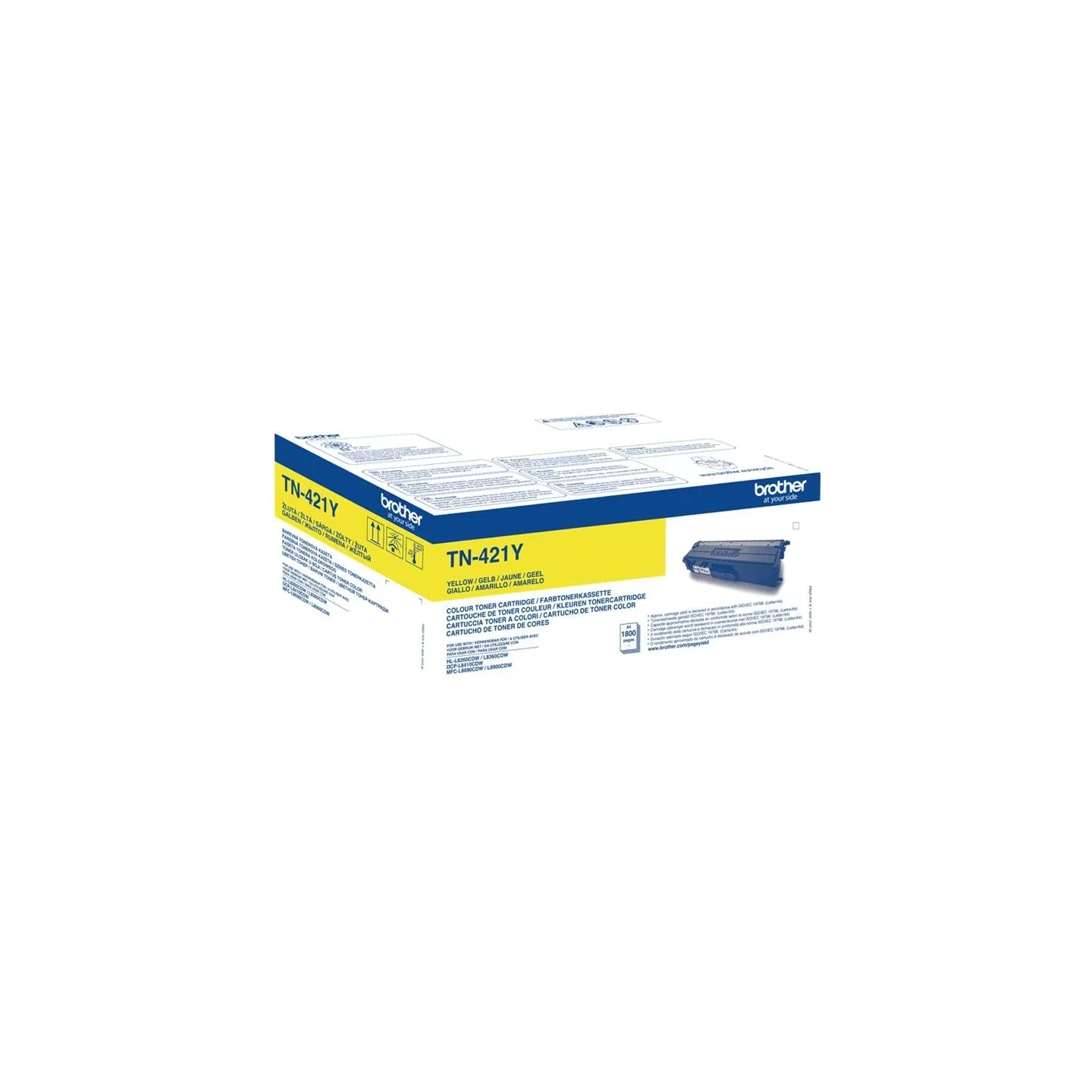 Brother TN-421Y YELLOW TONER, 1,800P