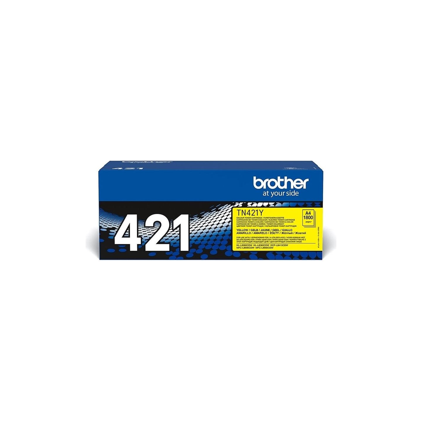 Brother TN-421Y YELLOW TONER, 1,800P