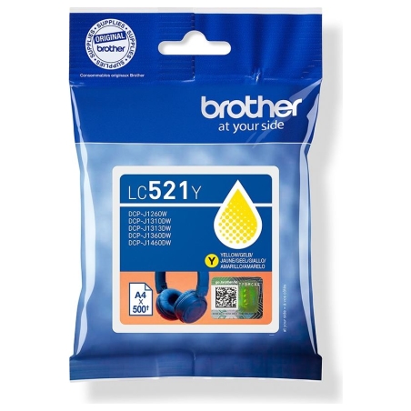 Brother LC521Y | Ink Cartridges | Yellow