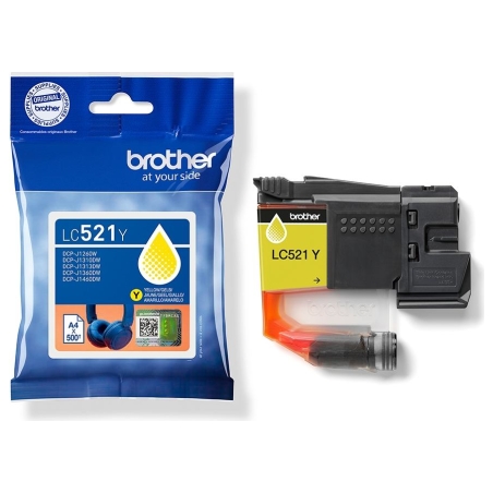 Brother LC521Y | Ink Cartridges | Yellow