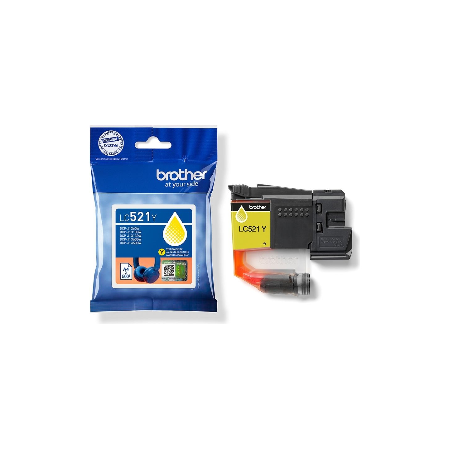 Brother LC521Y | Ink Cartridges | Yellow